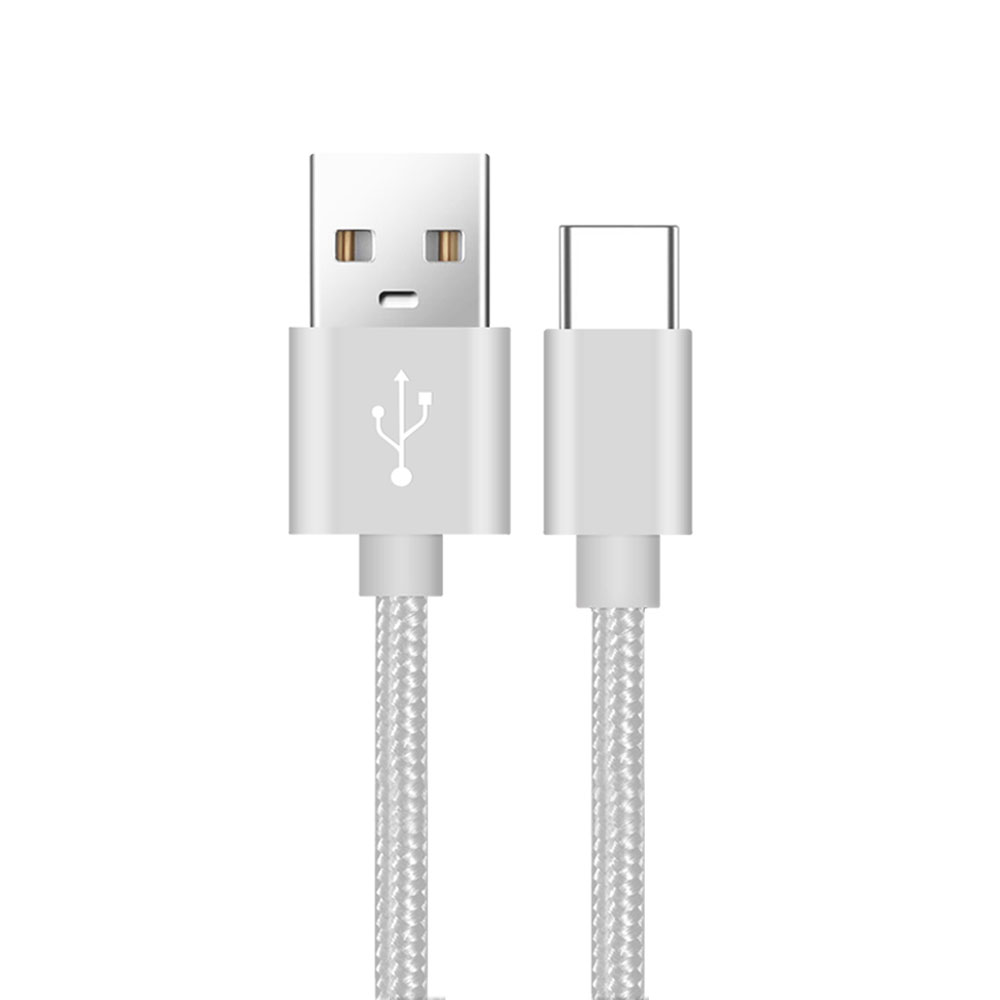 Micro V8/V9 Durable 6FT USB Cable Compatible with Power Station (Silver)